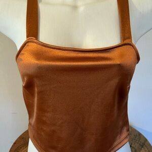 Altar'd State Copper Satin Camisole